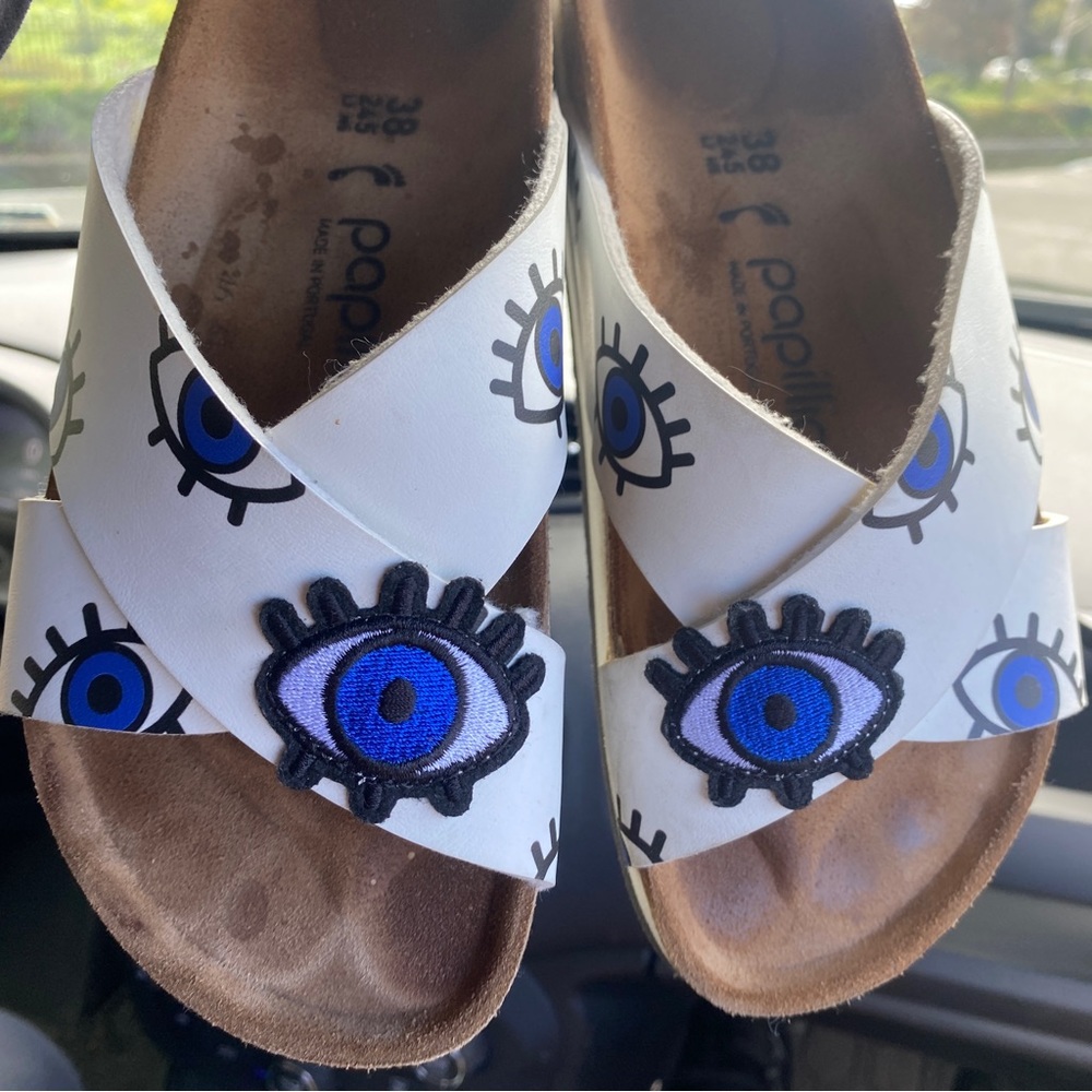 Birkenstock- Papillio Evil Eye Criss Cross Sandal